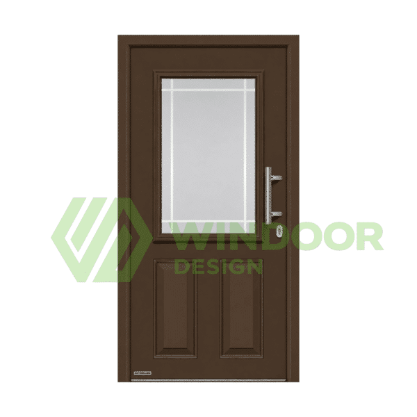 Стоманена външна врата Thermo65, мотив THP 430E, Hormann